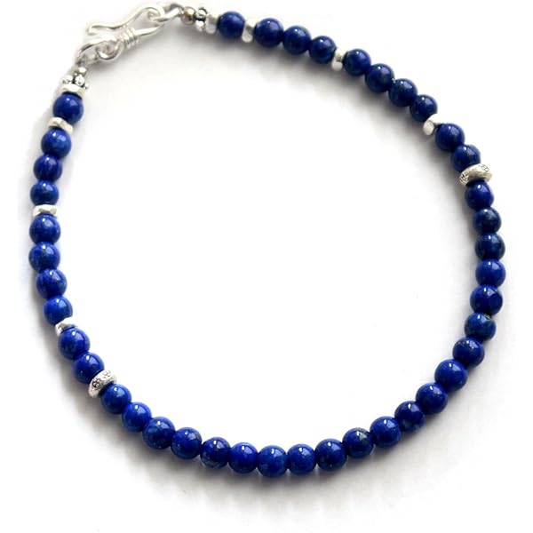 Amazon | ラピスラズリ ブレスレット レディース メンズ 4mm カット